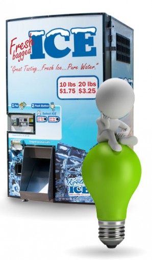 Hydration Pro Ice and Water Dispensing Machine - Kooler Ice Vending Machines  - Ice Vending Machine Business Opportunity!